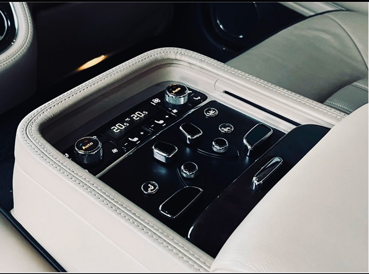 Bentley Mulsanne detail - Flying B hood mascot (monochrome)