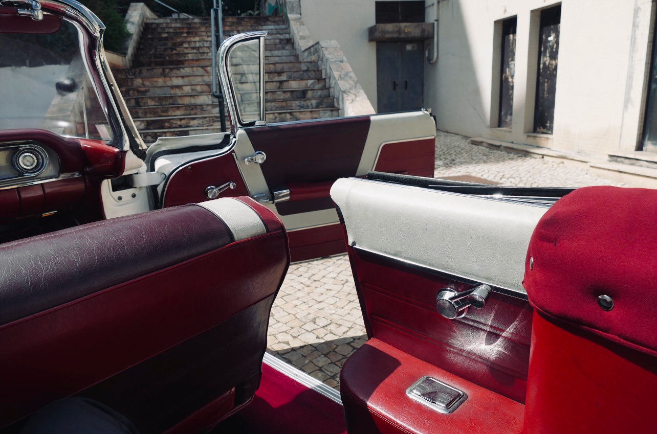 Oldsmobile Super 88 interior - rear passenger area and door panel